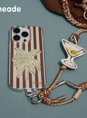 limeade原创编织手机挂绳 挂脖斜跨可背可调节 手机链夹片包挂