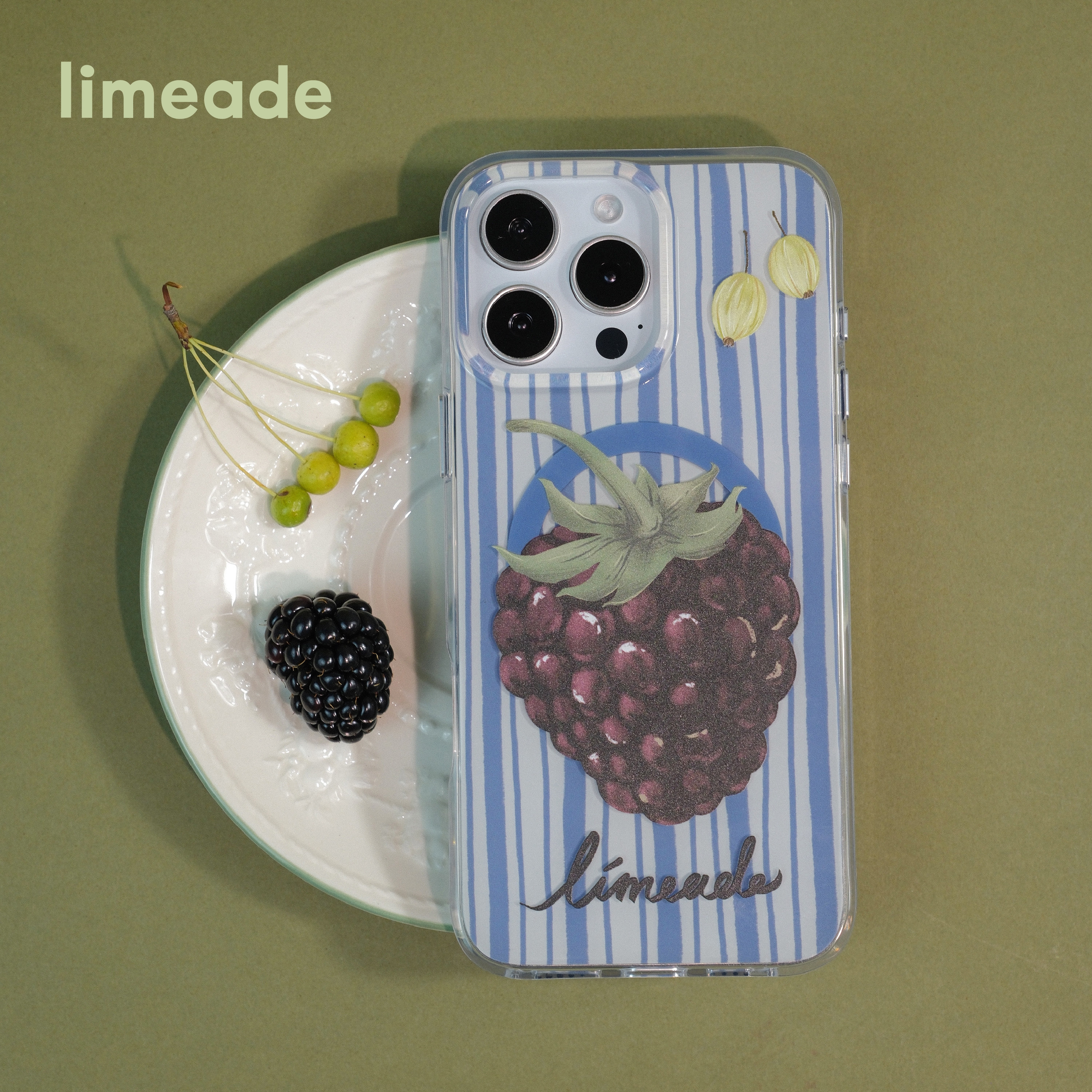 iPhone16磁吸手机壳黑树莓IMD