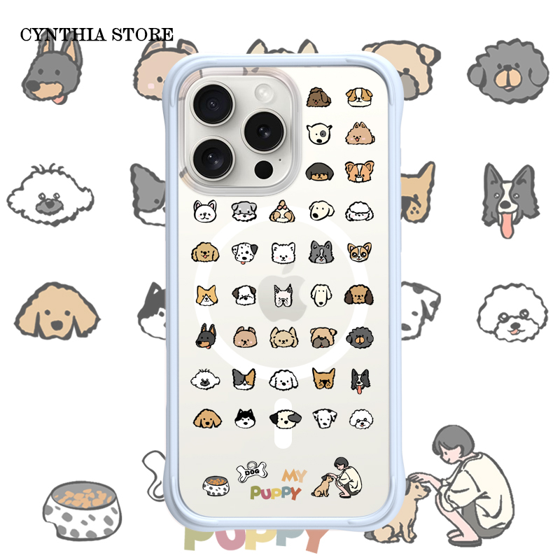 小狗贴贴手机壳磁吸可拆卸
