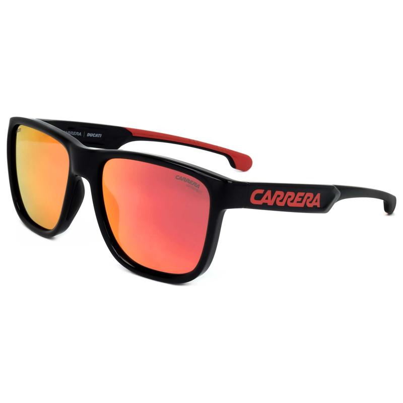 海外代购Carrera/卡雷拉男士太阳眼镜防紫外线方形框红黑配色