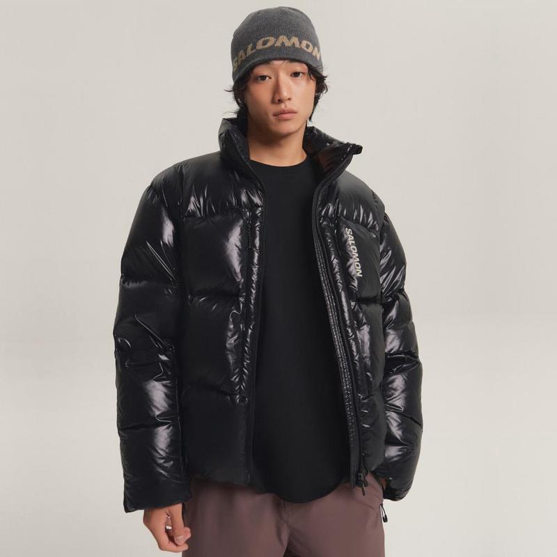 代购SALOMON萨洛蒙男士羽绒服保暖轻量防风户外夹克立领长袖
