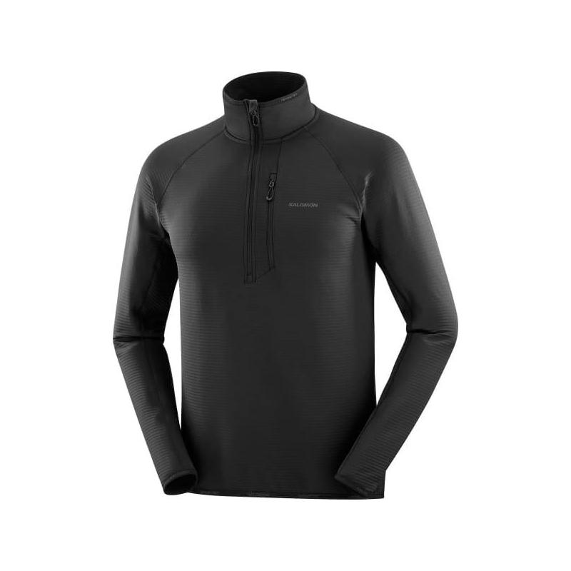 代购SALOMON萨洛蒙男士保暖内衣保暖透气快干户外T恤立领长袖速干