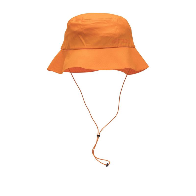 代购ARCTERYX始祖鸟男士渔夫帽防晒遮阳橙色轻便户外夏季帽子爆款