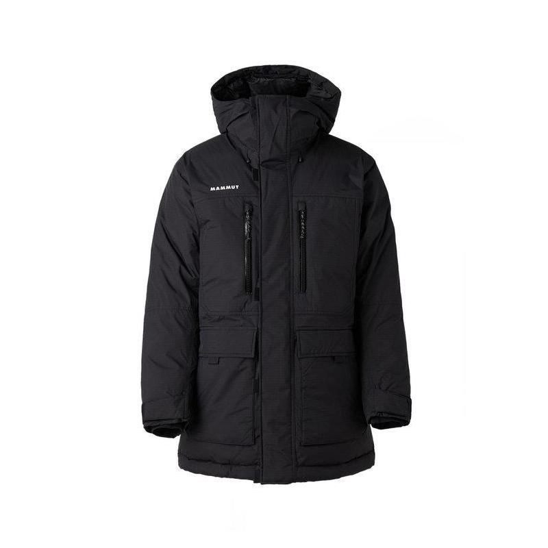代购Mammut猛犸象男士羽绒服保暖防风保暖外套连帽中长款户外外套