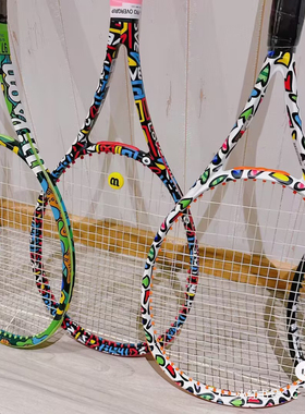 代购Wilson x Britto威尔胜联名限定Clash 100L 爱心花色涂鸦网