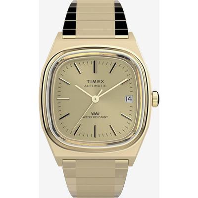 代购Timex天美时男士腕表日期自动上链防泼水指针显示金属钢带防