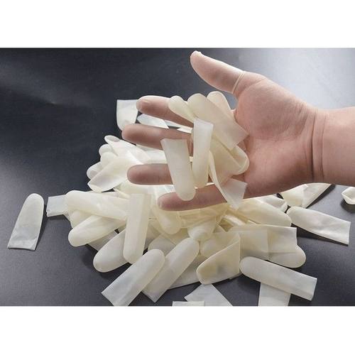 薄款磨砂手指套护指美容美甲防滑乳胶防水防冻裂手工灰甲透明指套