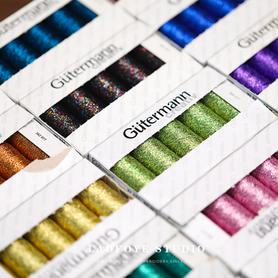 古特曼法式刺绣金葱线12色50米
