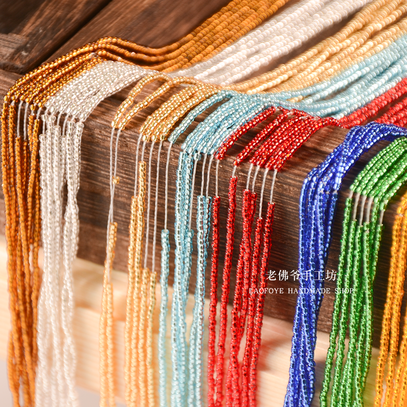 日本灌银极小一串50cm法式刺绣