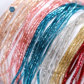 进口印度丝 1.4mm方丝 法绣线材 印度丝刺绣线 金属亮丝 20色入