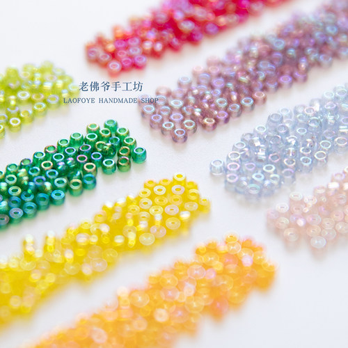 diy2mm透明幻彩日本法式刺绣
