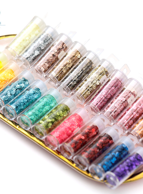 【3mm金葱粉闪金亮片】法式刺绣斑点片珠绣婚纱PET耐高温装饰材料