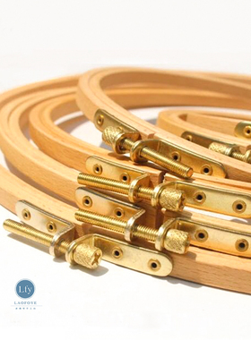 法式刺绣工具 德国榉木绣绷 圆形实木绣圈可调节秀花绷子绣框17款