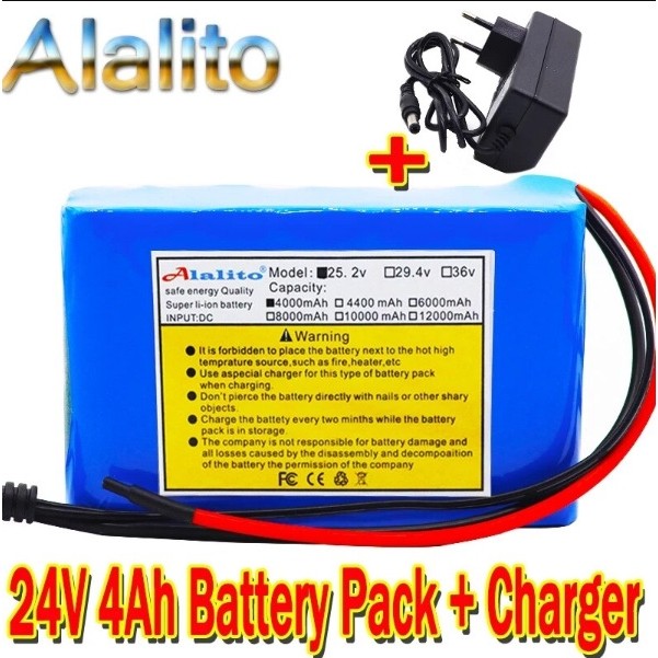 德国日本进口技术6S2P 24V 4Ah 18650锂离子电池25.2V 4000mAh电