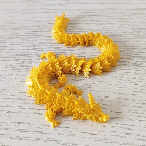 3D打印余烬角龙中国龙模型动漫魂兽关节龙摆件手办神兽网红玩具