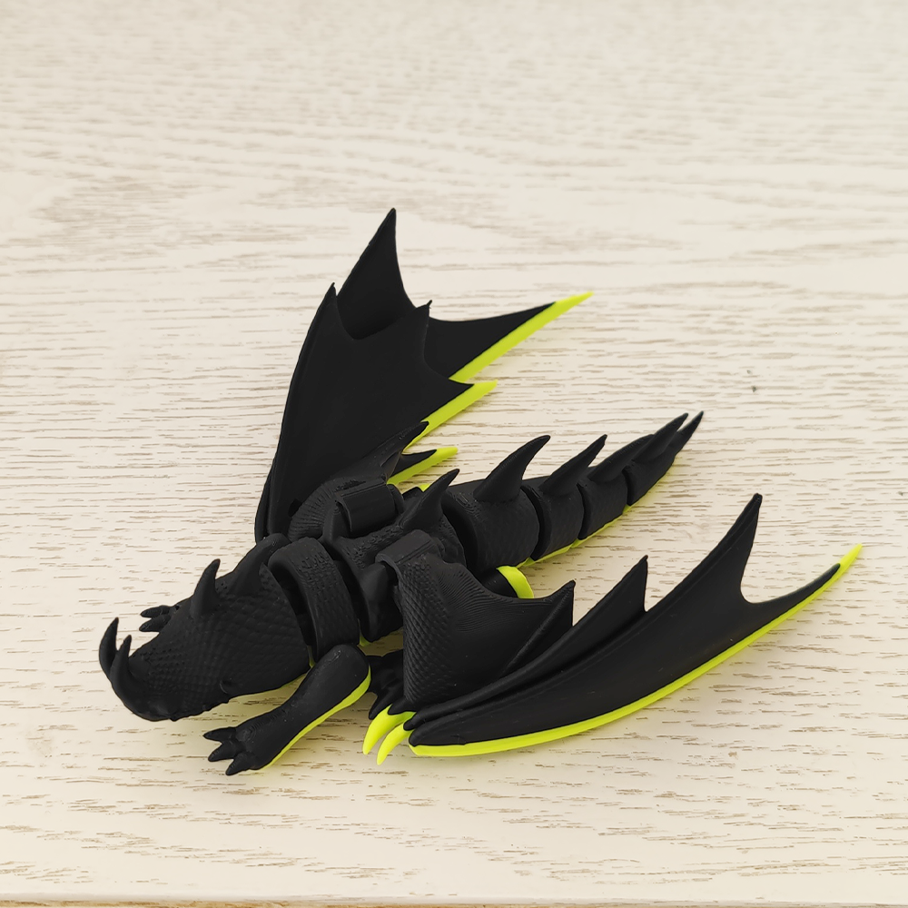 3D打印驯龙高手夜妖龙模型玩具带翅膀西方龙手办摆件玩偶周边