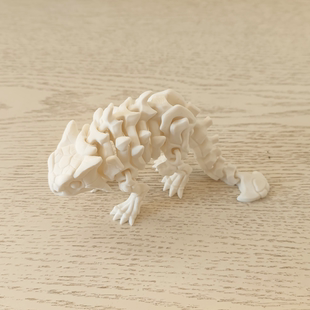 3D打印甲龙骨骼恐龙骨架模型玩具关节可动摆件仿真动物玩偶手办