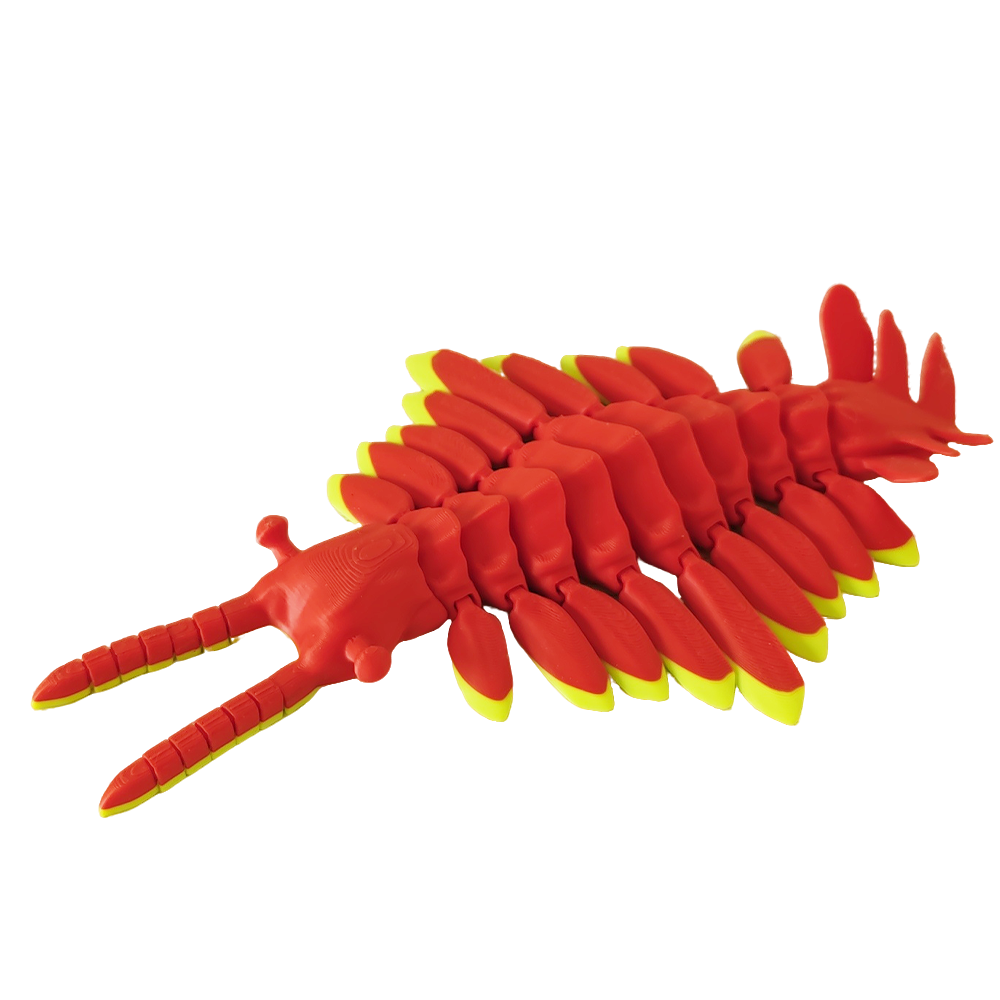 3D打印奇虾恐虾模型玩具仿真史前生物寒武纪海洋霸主关节可动手办