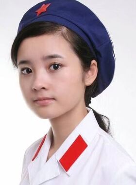 老式74式海款女款无檐帽 老式女兵帽无檐帽的确良解放帽收藏款