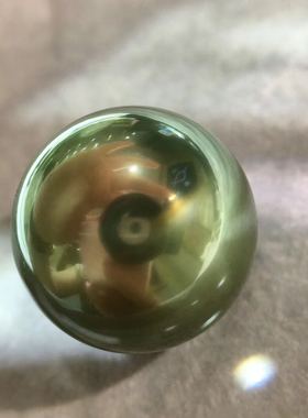 17.2mm镜面光大溪地孔雀绿正圆孔后极微瑕几乎无暇大龙珠裸珠
