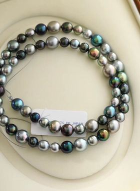 海报款大溪地孔雀绿镜面毛衣链