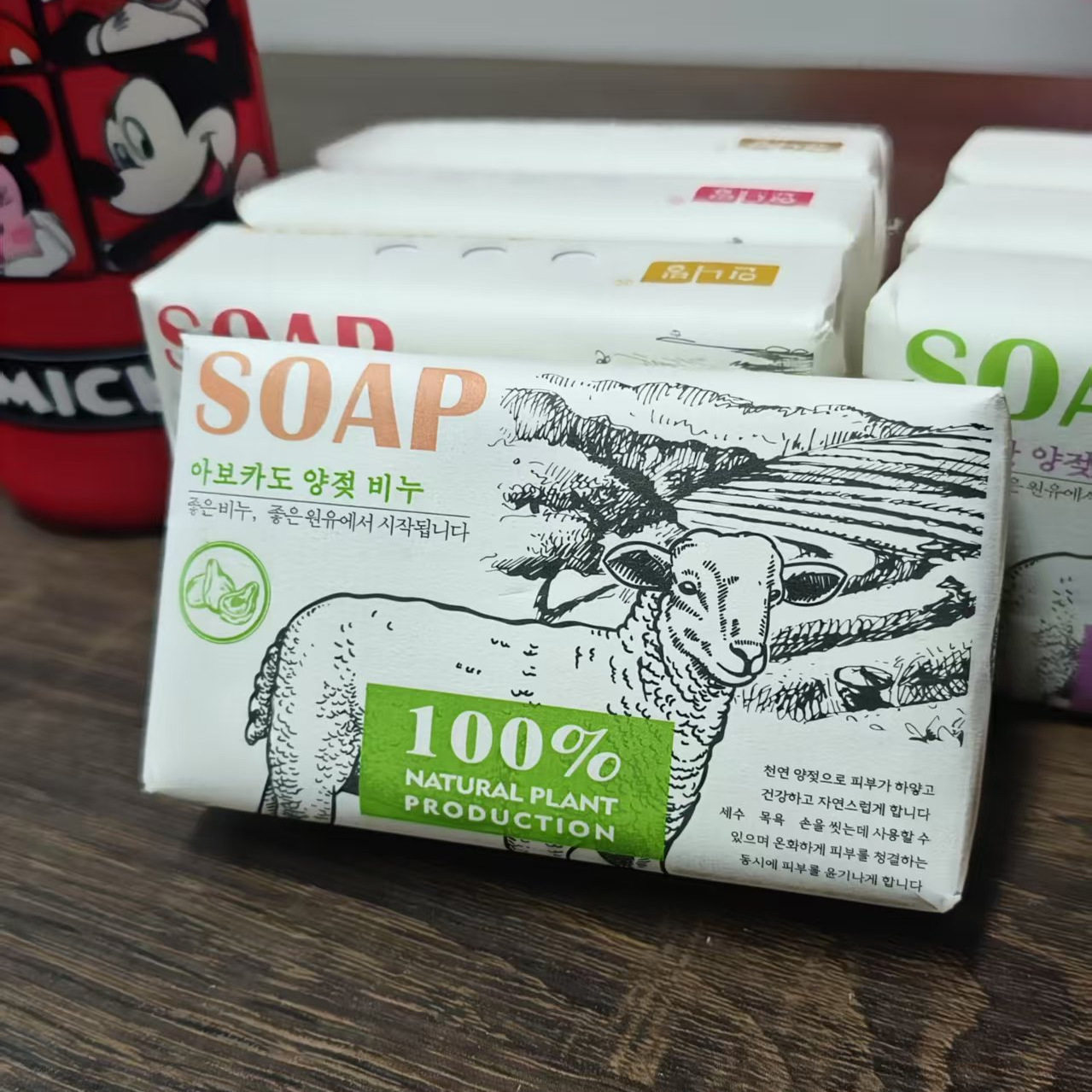 朝鲜化妆品护肤品朝鲜族山羊奶皂香皂