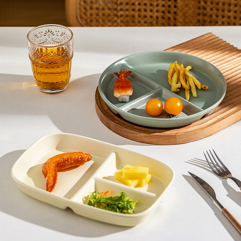 摩登主妇分格餐盘陶瓷儿童减脂