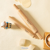 擀面杖实木饺子皮杆面棒家用食品级擀面棍 摩登主妇&黄油小熊