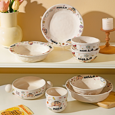 摩登主妇蜡笔小新分格餐盘早餐盘