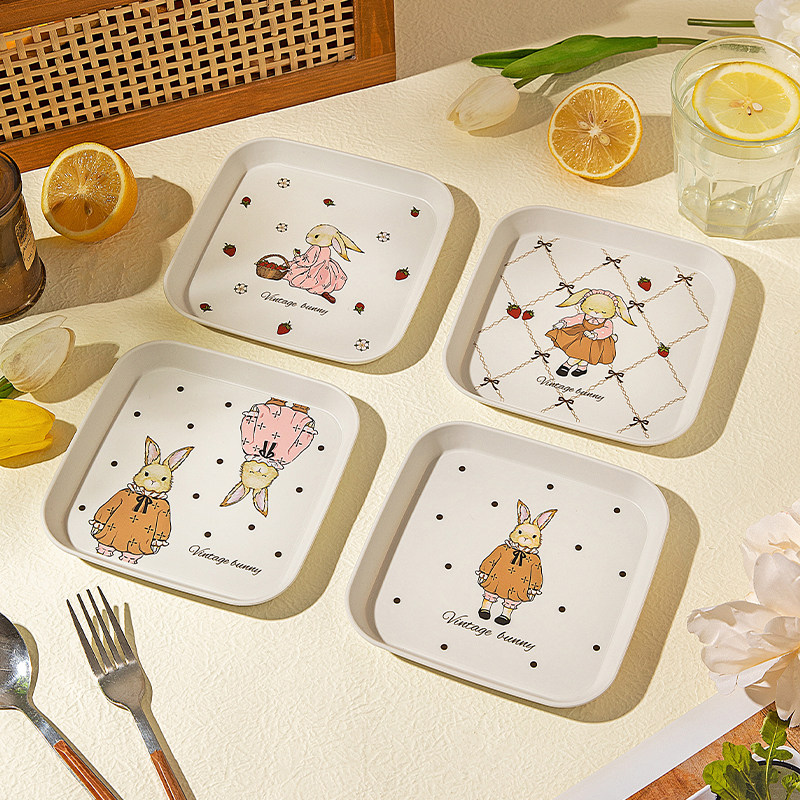 摩登主妇赫拉兔吐骨碟家用新款精致小碟子吐骨头盘碟餐桌垃圾盘子,餐饮具,碟,淘宝优惠券,粉丝福利购,淘宝优惠卷