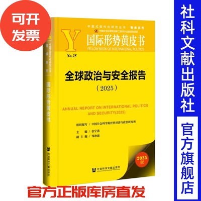 全球政治与安全报告 （2025）国际形势黄皮书 中国社会科学院世界经济与政治研究所 张宇燕 主编 巴以冲突 俄乌战争