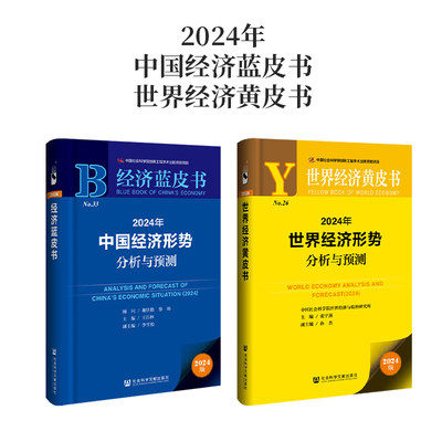 现货 2024年中国经济+世界经济形势分析与预测 （赠皮书笔记本）中国经济蓝皮书 世界经济黄皮书