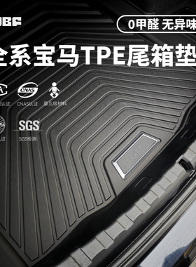 适用宝马新3系TPE后备箱垫IX1/iX3/X5L/M240/M2M3M4/245系尾箱垫