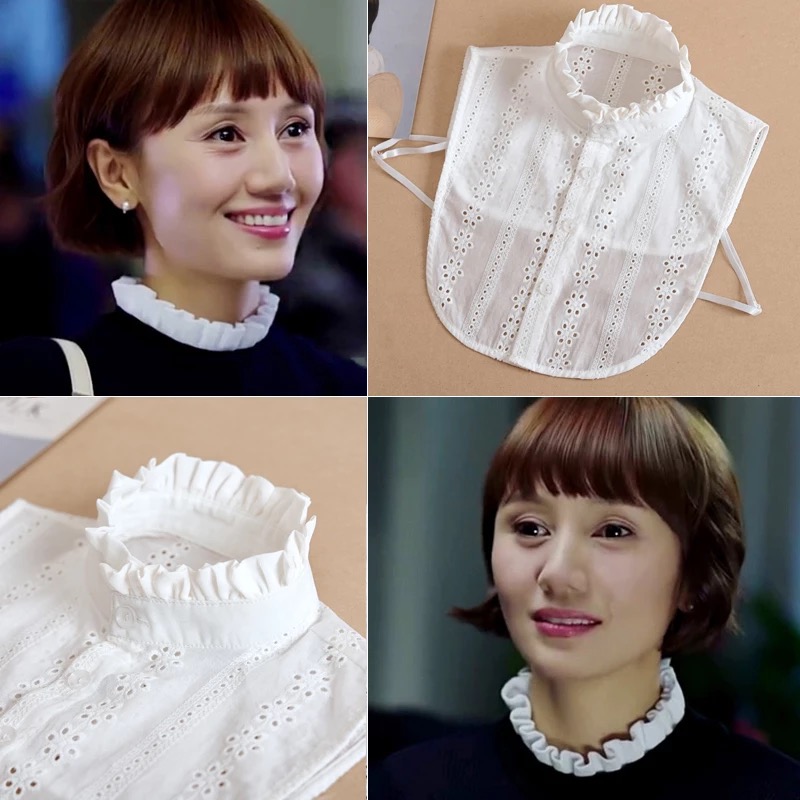 新款韩版休闲装百搭假领子