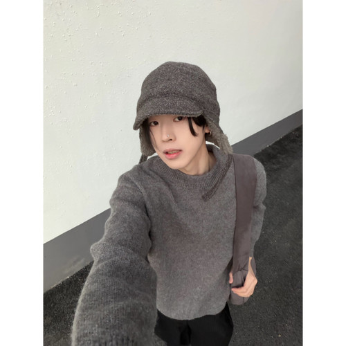 cleanfit慵懒风简约针织衫毛衣