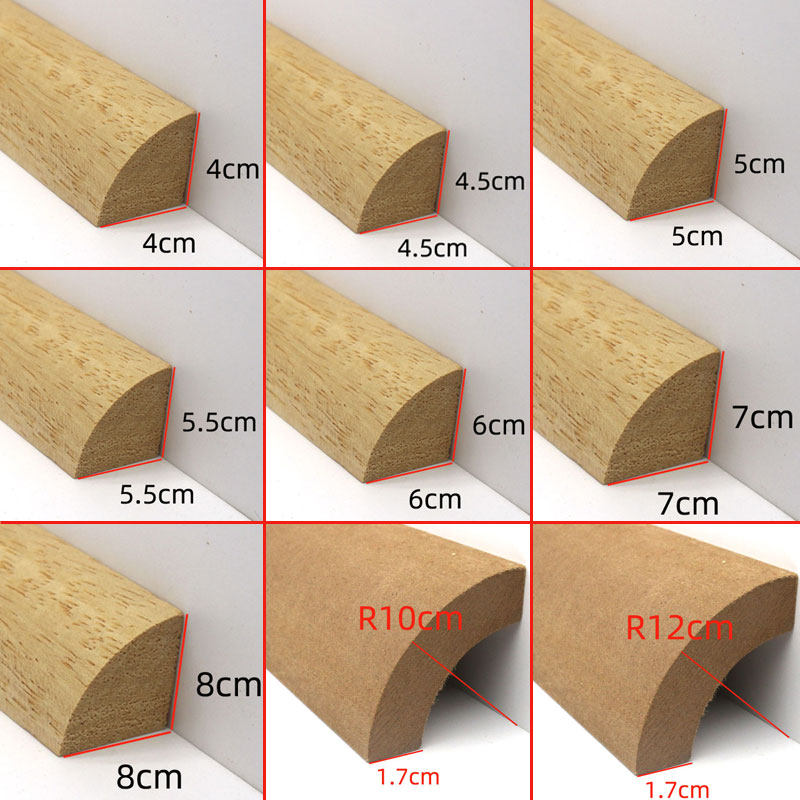 半圆线实木线条客厅装饰阴角线欧式中式弧形收边画框水曲柳半圆线