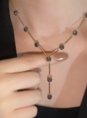 韩国网红项链珍珠子闪钻