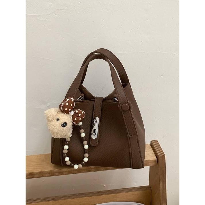 专柜品牌韩国小众手提菜篮子包2025新款秋冬时尚复古水桶包高级感,箱包皮具/热销女包/男包,水桶包,淘宝优惠券,粉丝福利购,淘宝优惠卷