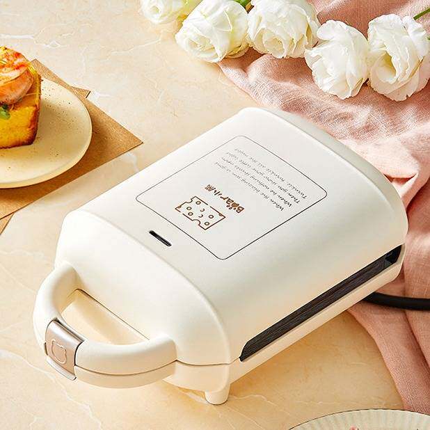 专柜品牌小熊三明治机SMZ-J07S1多功能早餐机小型烤面包机轻食华