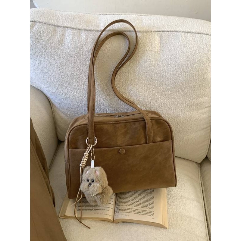 专柜品牌韩版复古枕头包包女2025新款时尚单肩包上班通勤手提大容,箱包皮具/热销女包/男包,托特包,淘宝优惠券,粉丝福利购,淘宝优惠卷