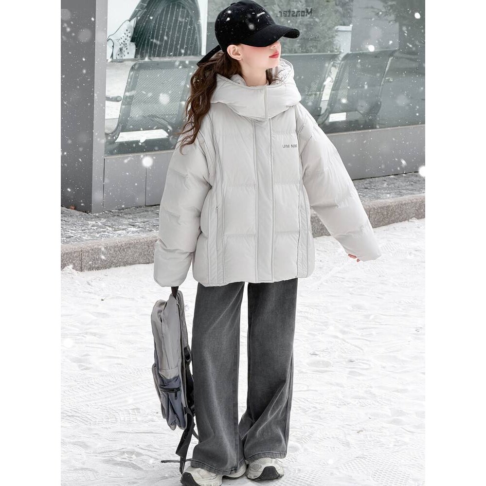 专柜品牌女童高充绒量羽绒服冬季2025新款女孩洋气外套儿童女大童