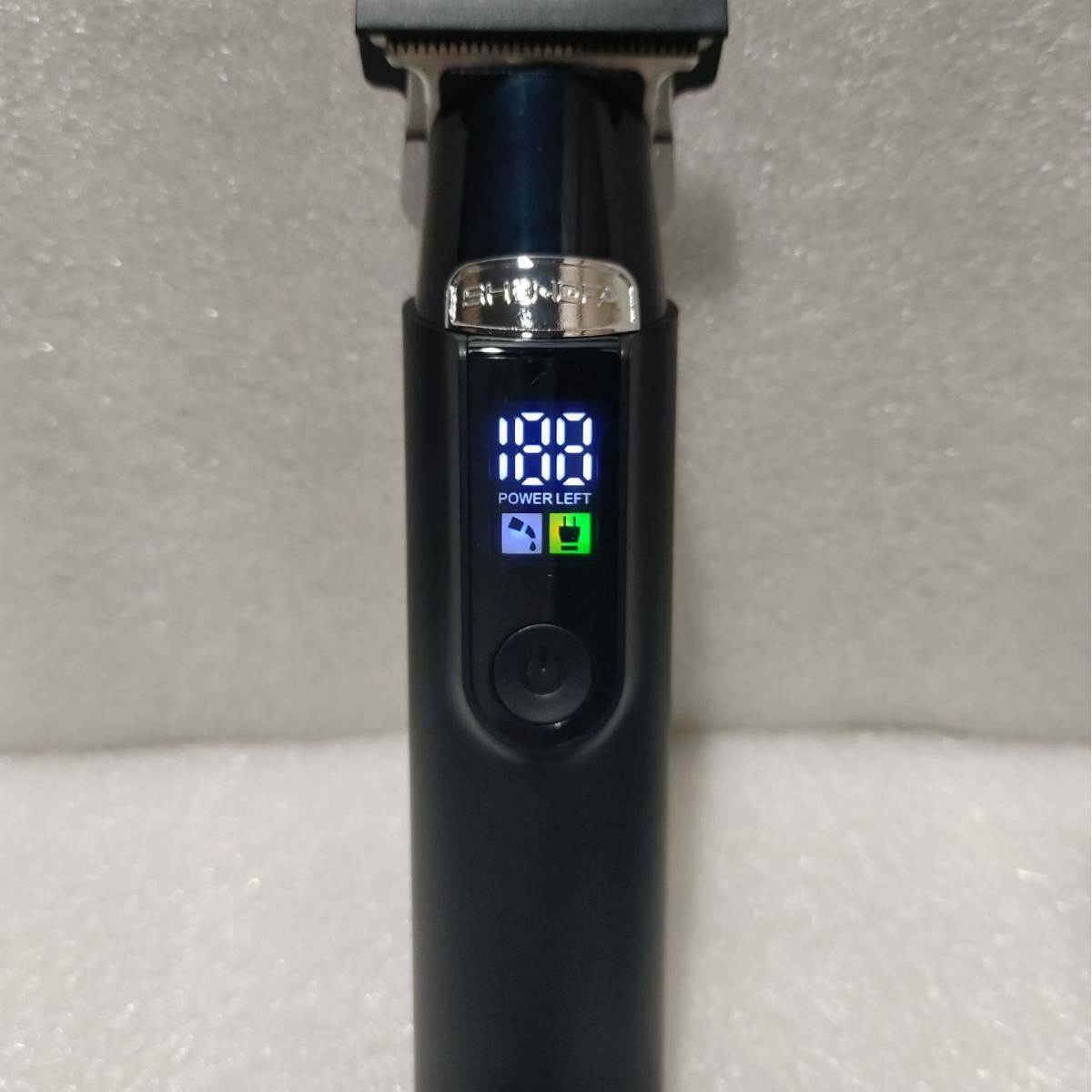 专柜品牌盛发L7充电理发器 成人儿童电推剪金属刀头带数显  多功