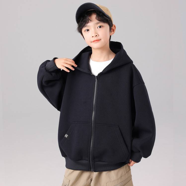 专柜品牌男童春秋款外套2026新款秋季大童棒球服儿童秋装连帽卫衣