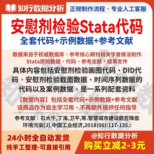 安慰剂检验Stata代码（全套代码+示例数据+参考文献）