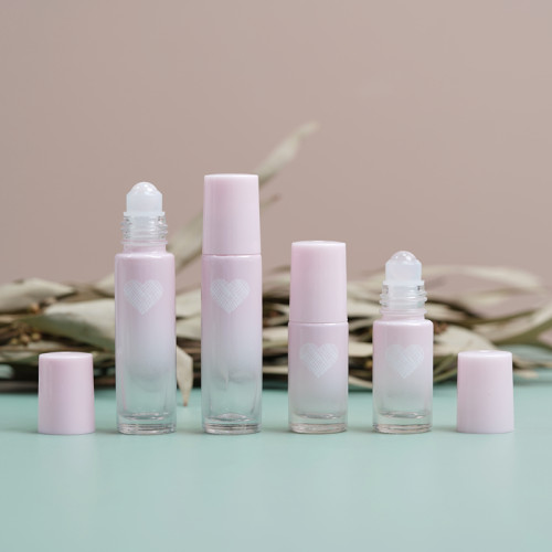 粉水晶精油香水加厚分装瓶玻璃瓶