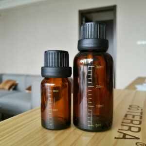 30ml刻度大头盖精油瓶茶色玻璃分装瓶配防盗大头盖|金道妈妈