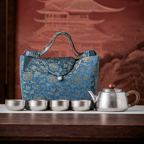 纯钛茶壶旅行茶具小套装