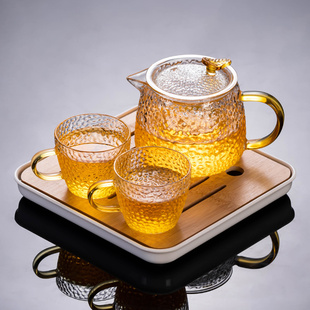 茶壶泡茶 玻璃茶壶单壶耐高温加厚过滤茶具家用烧水分离泡茶器套装