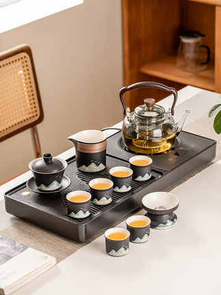 2024新款茶盘全自动套装一体泡茶烧水壶家用客厅煮茶功夫茶具茶台
