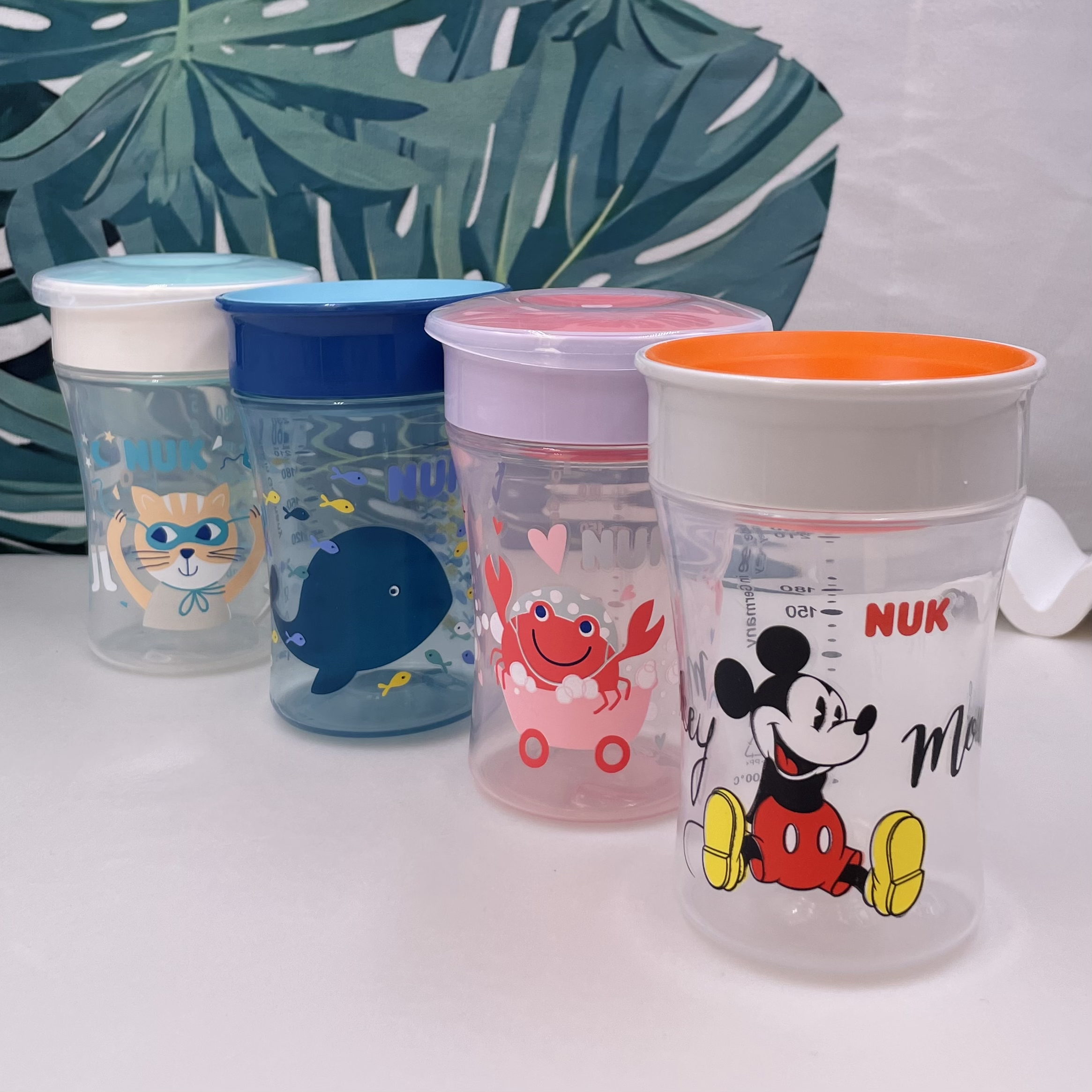 德国进口NUK婴儿儿童宝宝360度迷你魔术杯防漏学饮杯喝水杯230ml
